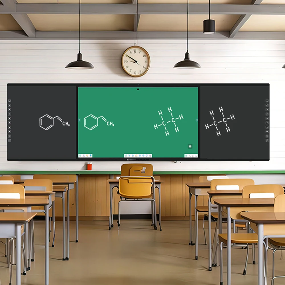 EIBOARD Interactive Whiteboard for School Educational LED Smart Board with Seamless Assembly & Recordable Feature
