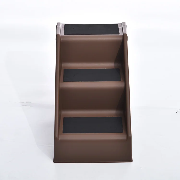 Bearing 45KG Plastic Foldable 3-Tep Comfort Foam Pet Dog Step Stairs For Beds