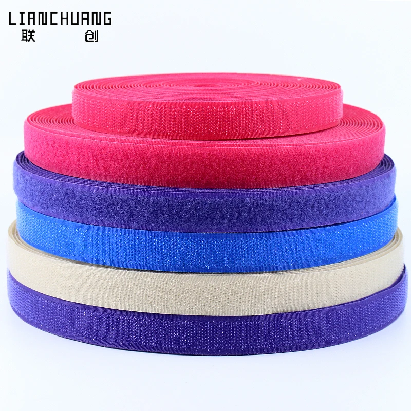 Hook And Loop Patches Fastener Sewing custom Hook And Loop Nylon Fastener Tape