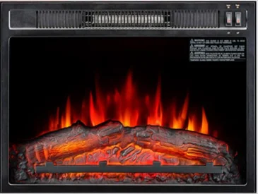 23 inch most realistic electric fireplace indoor decor frame heater