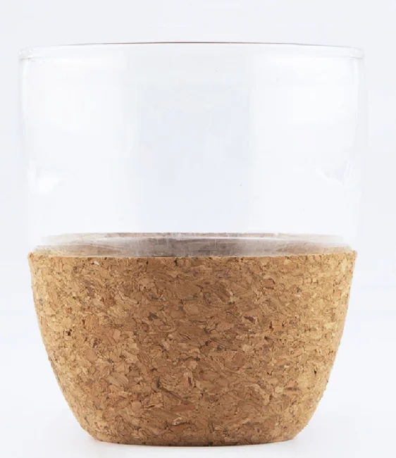 plain black porcelain Insulated Cork and Splash Proof Lid cup milk tea coffee cork bottom ceramic mug