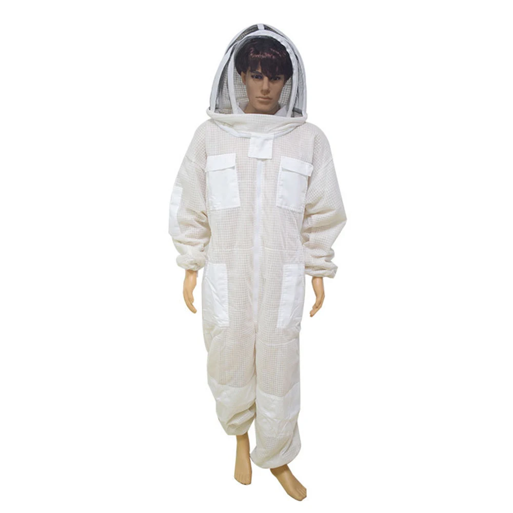Beekeeping cotton bee suit 3 Layers thick mesh ventilated