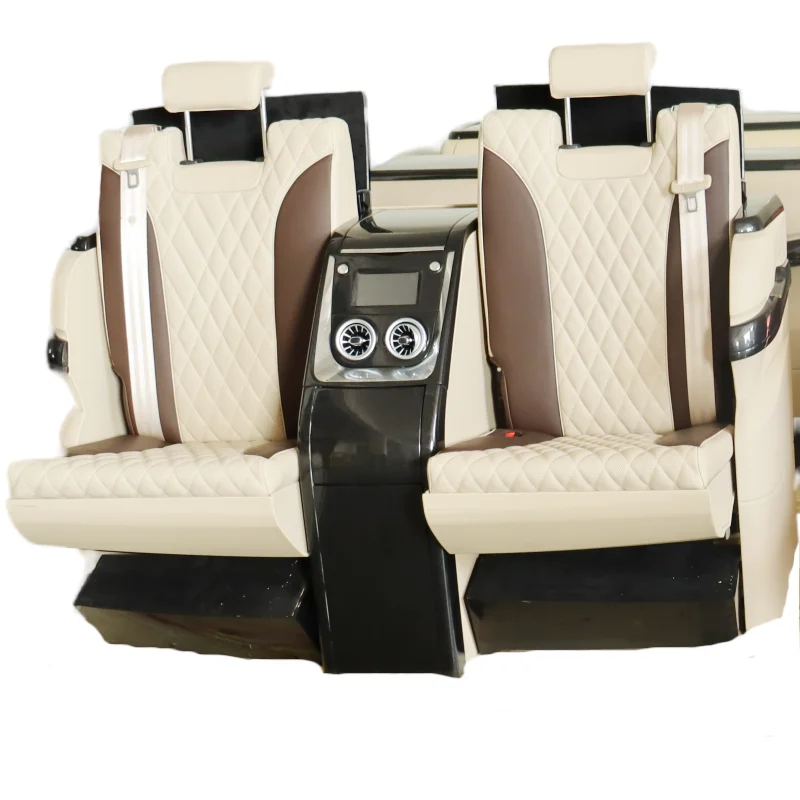 2024 Wholesale Factory  Best Quality Luxury Van seat VIP partition TV bar leather custom car hidden bar seat for Mercededs V