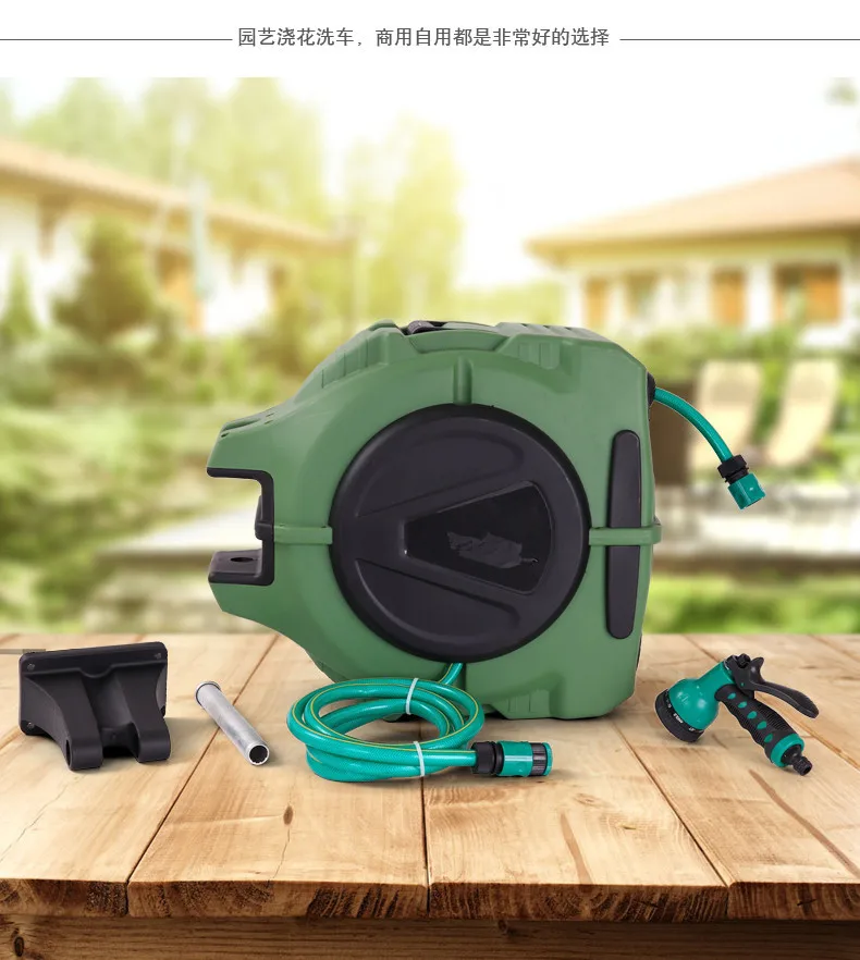 Телескопический шланг автоматический телескопический садовый барабан катушка