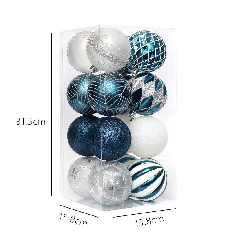 Luxurious Christmas Tree Decorations Ornaments Shatterproof Christmas Ball Set Custom Christmas Balls Baubles