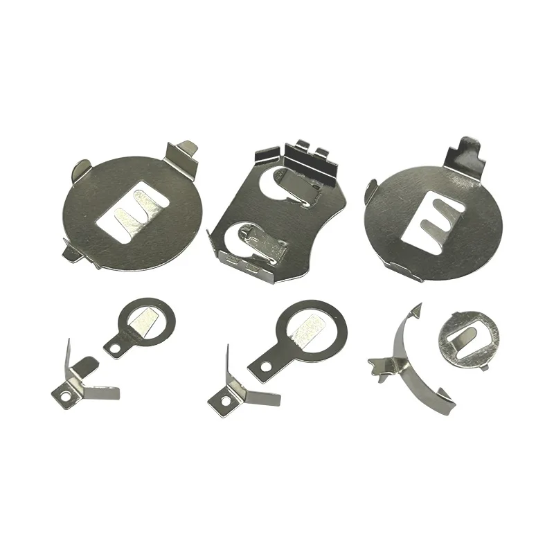 customized metal stainless steel flat leaf spring aaa cr2032 spring battery electrical contacts