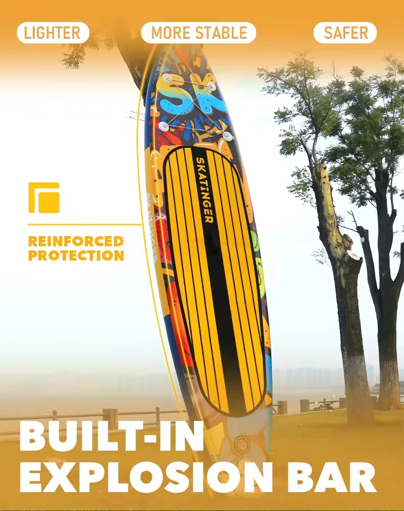 Skatinger hot selling touring  padel surf paddle board Foldable SUP surfing board stand up paddle surf for dropshipping