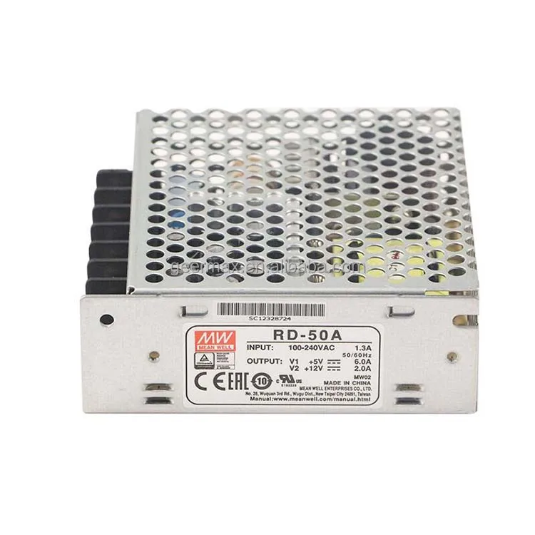 Бренд MEAN WELL представляет RD-50A двойной выход импульсный источник питания переменного тока 220V DC выход 50 Вт двойной мощность изменений по сравнению с безобрывный переключатель блока питания