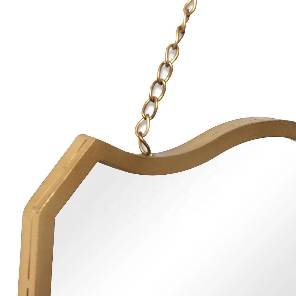 Squared Metal framed Wall Mirror with hanger Decorative Mirrors for Bedroom Living Room office