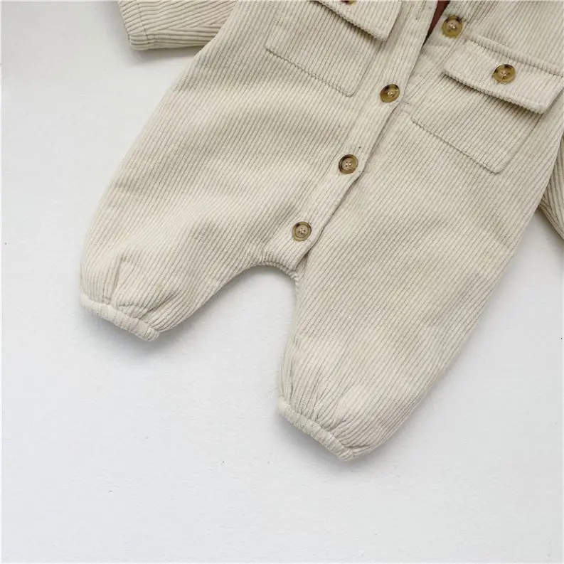 3090 Newborn Baby Clothing Jumpsuit Double-Layer Velvet Thickening One-Piece Clothes Baby Casual Romper Coat Winter