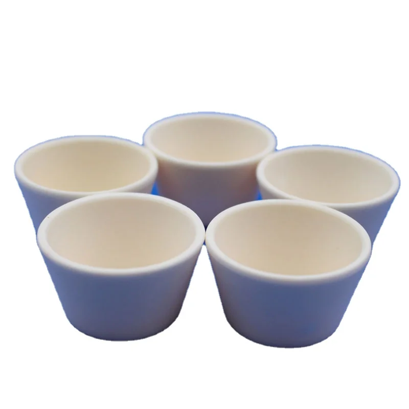High Temperature 100ml 95 99 Ceramic Crucible Casting Alumina Ceramic Crucible Cup