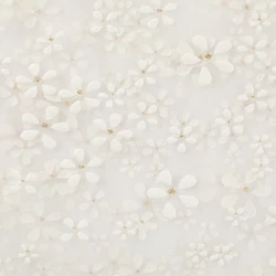 Modern simplicity elegant women polyester dress material mesh floral tulle fabric