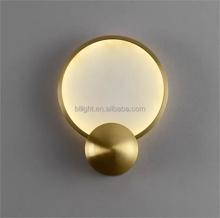 Modern Decorative Marble Wall Sconce LED Wall Lamp Wall Mounted Light Fixture Lamps Living Room Bedroom Hallway Alabaster Sconce
