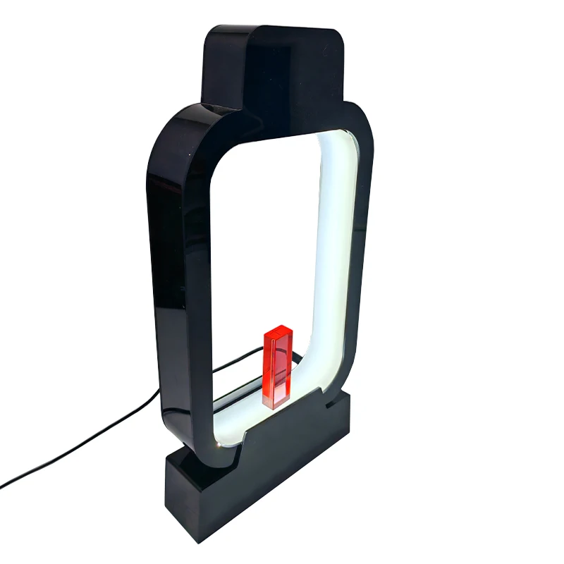 High Deluxe Countertop Acrylic Perfume Bottle Display Rack with Light Emitting Diode Lights Wine and Drink Display Racks