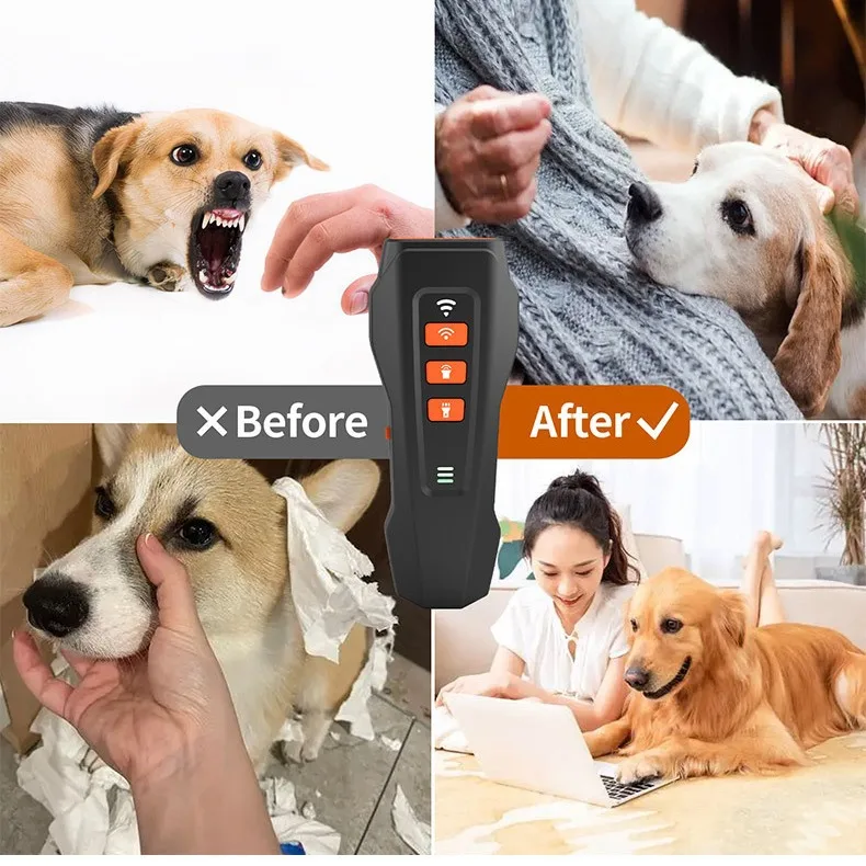 10 Meters Long Distance Remote Control Dog Bark Stopper Electric Anti Bark Device Ultrasonic Dog Bark Deterrent Device