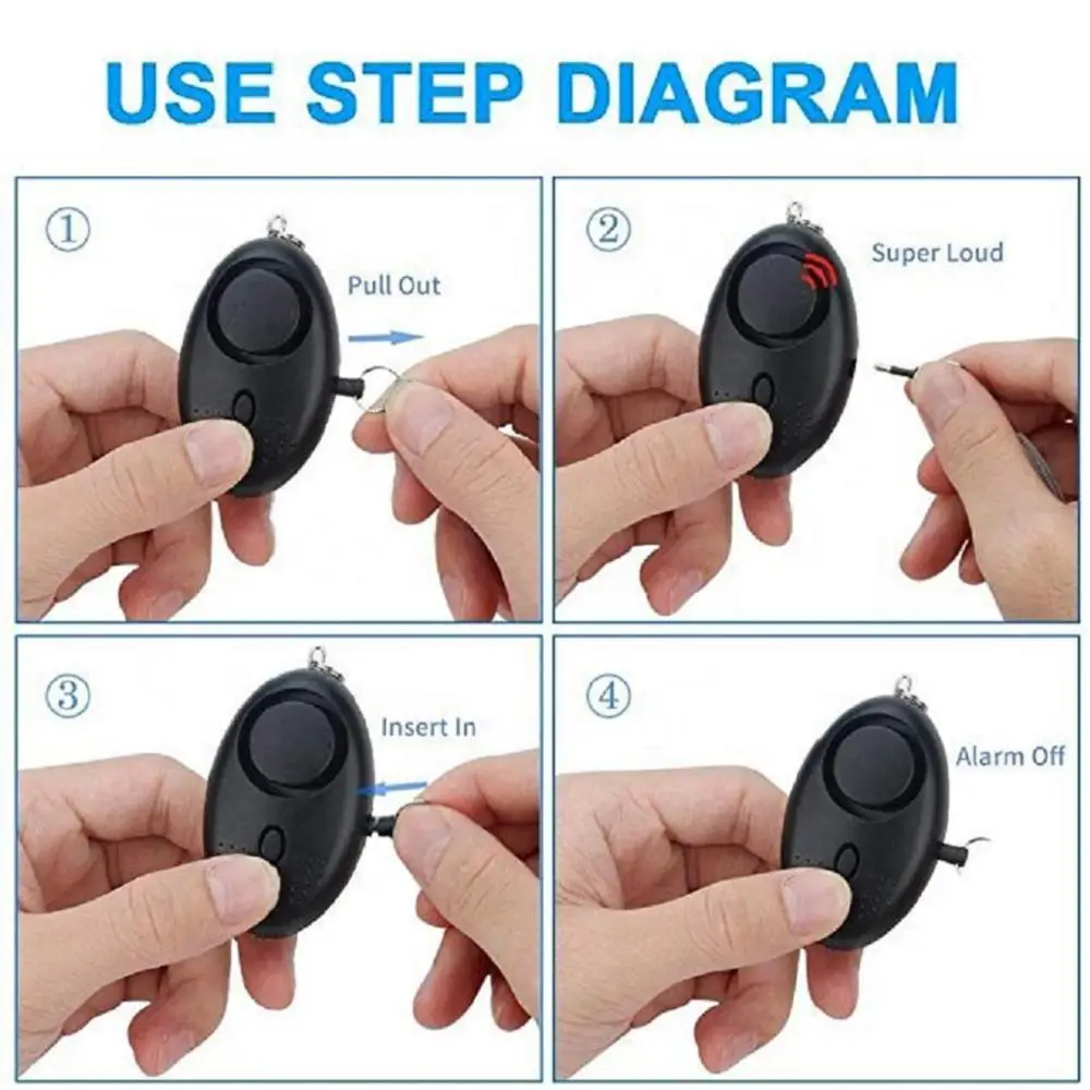 Wholesale Self Defense Alarm Keychain Self Defense Keychain for Women