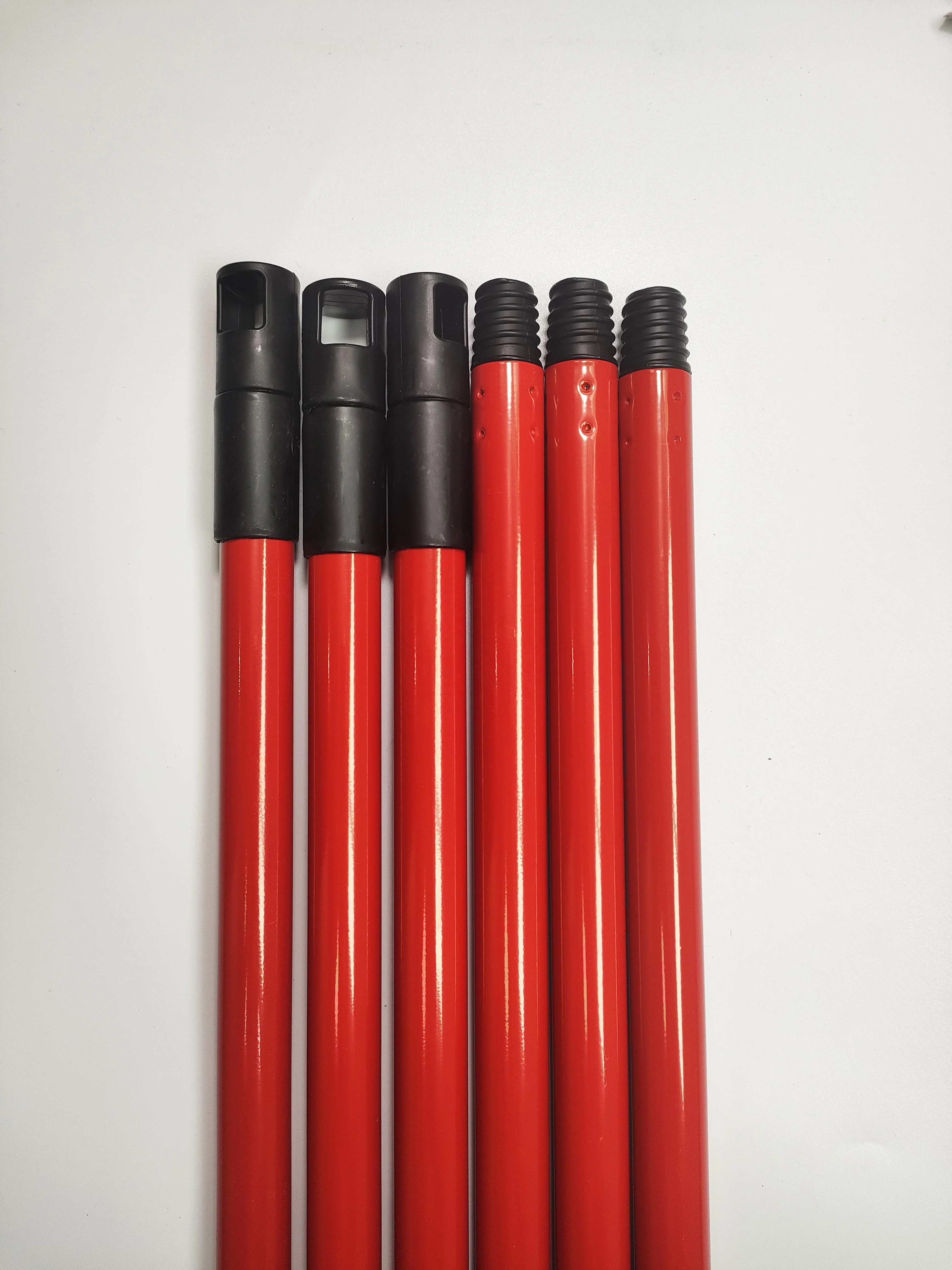 Super High Quality Pet Hair Removal Broom Handle Brush Handle Red Color Metal Stick