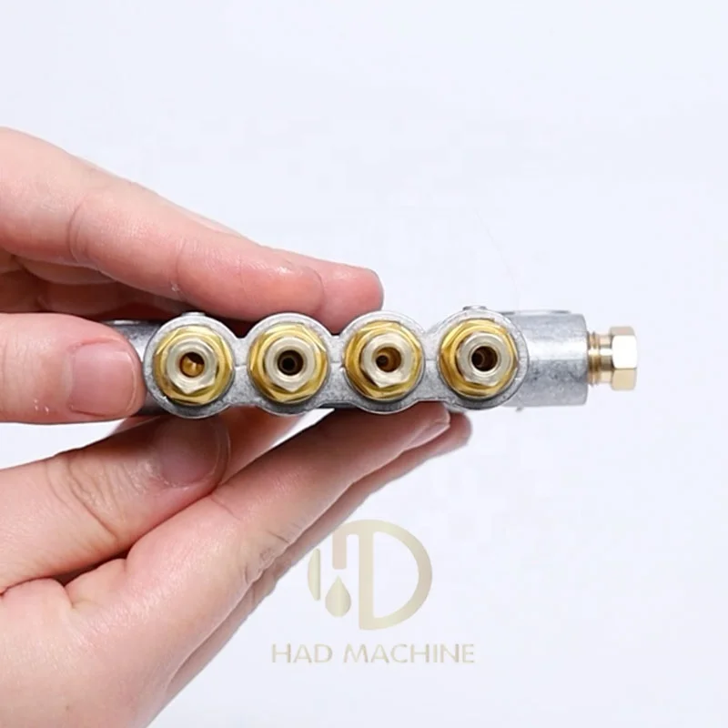 Customized  ZLFA 2/3/4/5Ways Volumetric Grease Distributor Or Metering Devices Manifold Block For Lubrication System/CNC Machine