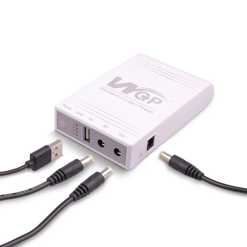 WGP Портативный DC UPS многофункциональный выход 5V 9V 12V Мини для камеры CCTV Модем WiFi Маршрутизатор Mini ups