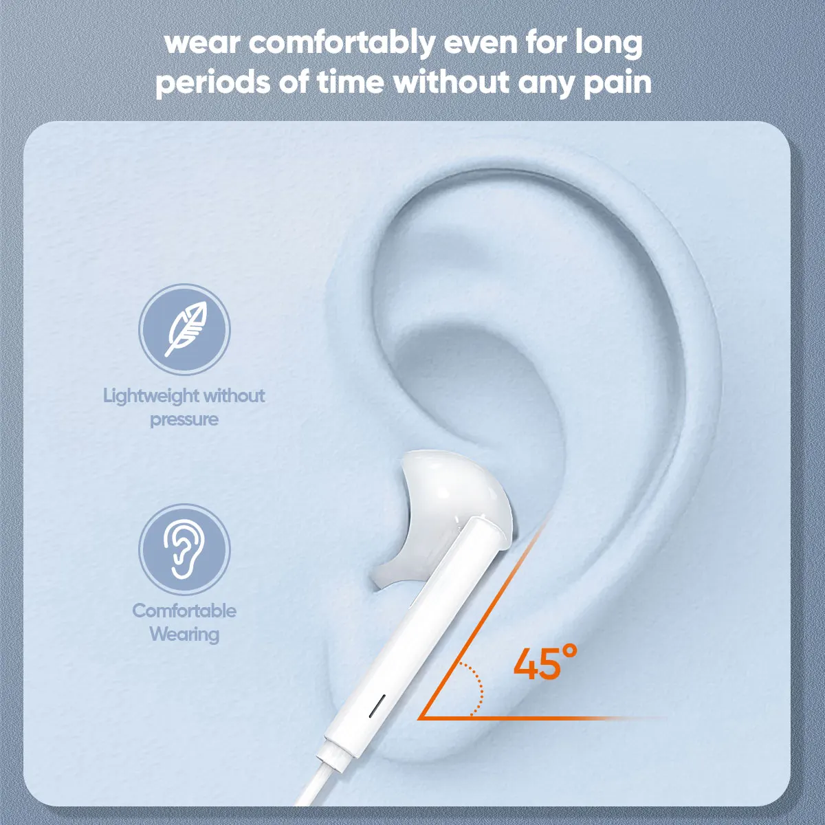 VIDVIE Real Android Digital Wired USB Type C Handsfree Wire Bass Earphone With Mic Line Control