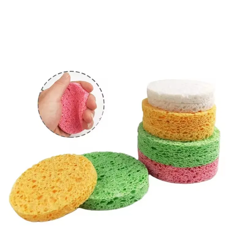 Compressed Facial Sponge Natural Cellulose Cosmetic Spa Sponges For Daily Facial Cleansing Makeup And Mask