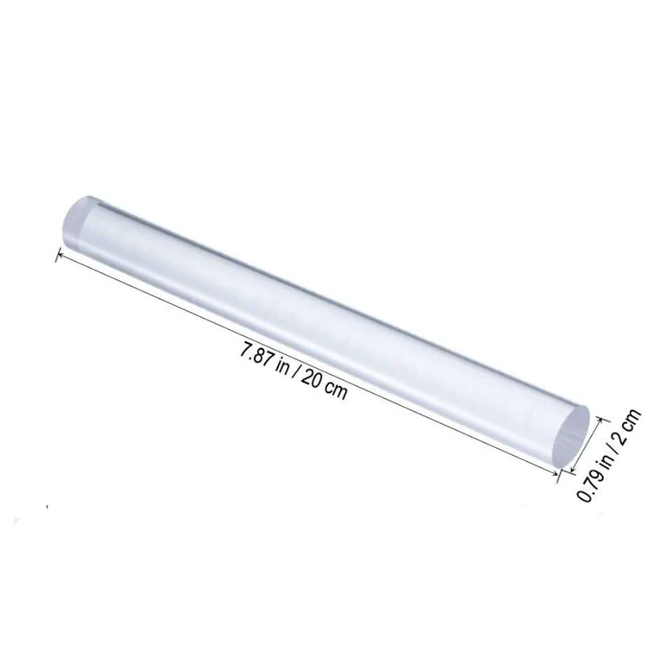 Yiwu bobao cheap 1.3*16.5cm super light clay stick,mini DIY clay rolling pin,polymer clay pottery sculpture solid acrylic stick