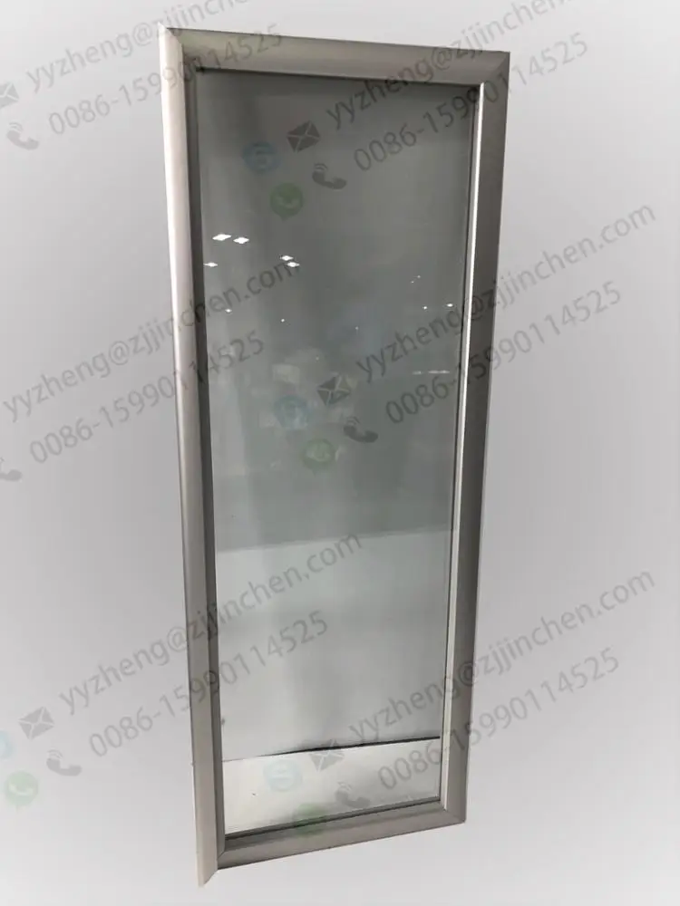 Вертикальный алюминиевый стеклянный дверной холодильник для напитков