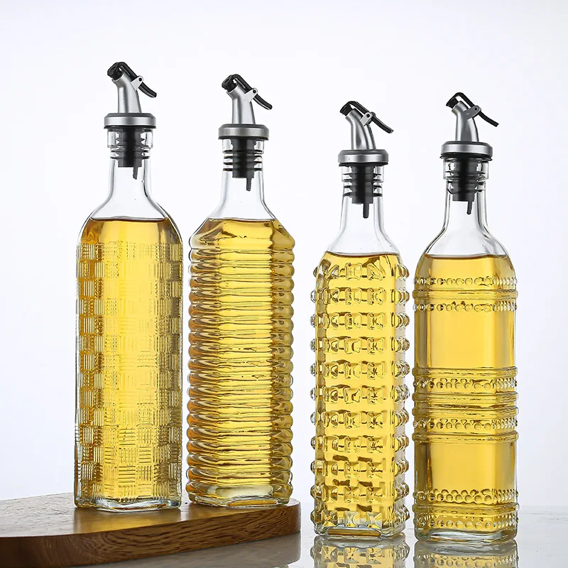 High Quality Kitchen 500ml Olive Oil and Vinegar Bottle Dispenser Oil Bottle for Cooking