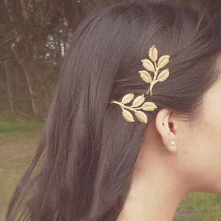 Vintage Series Athena Olive Branch Branches Leaves Bride Hair Clip