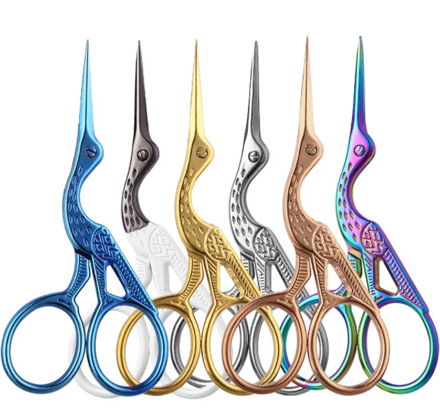 Stainless Steel Mini Makeup Beauty Scissors Cuticle Eyebrow Trimming Eyelash Extension