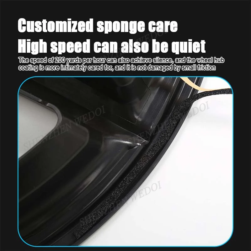 Matte Black 18 Inch New for Tesla Model 3 Wheel Cover Hubcaps Hub Caps Wheel Rim Protector Kit Exterior Accessories