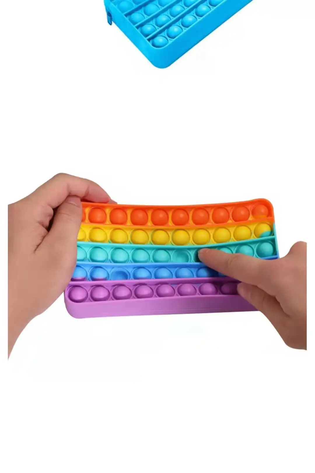 Kids Cartoon Mickey Fidget Chain Bag Poppet Bubble Toy Bag Messenger Bag