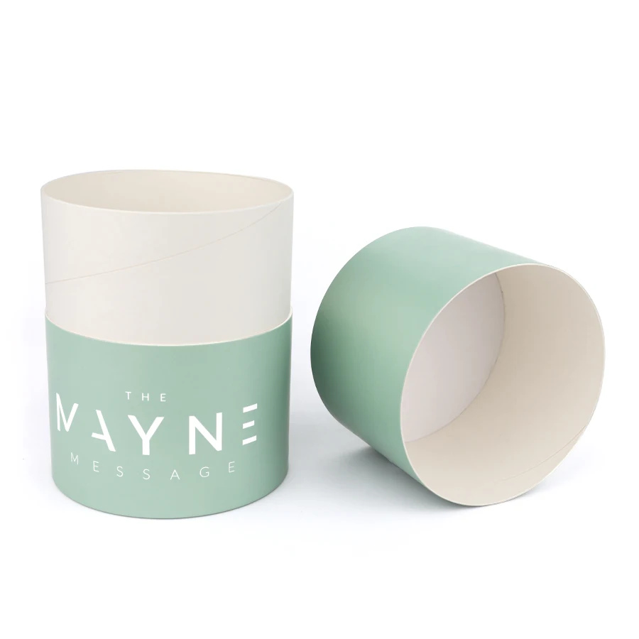 Custom printed laminated material bath salt / shampoo powder packaging paper tube with shifter