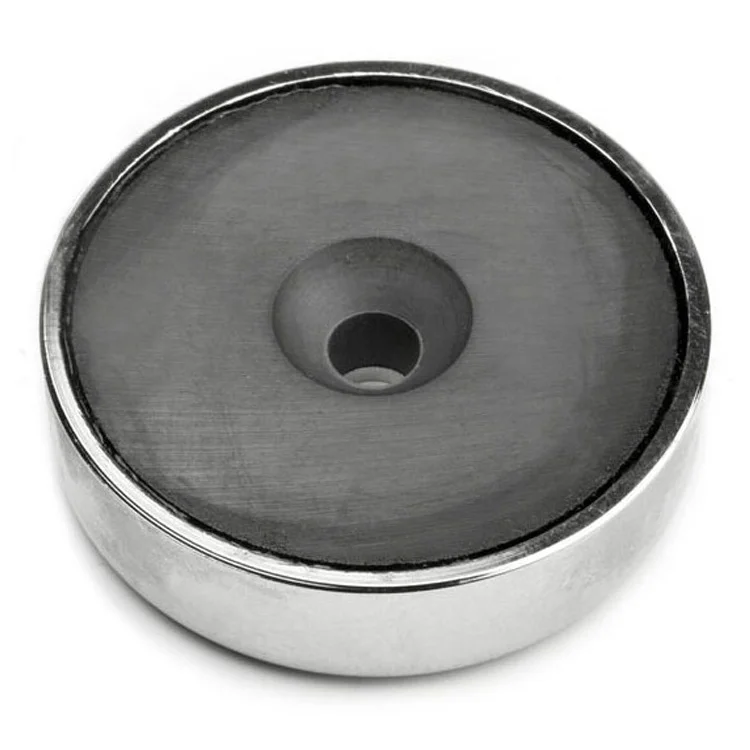Ferrite pot magnet Through hole D24mm D50mm D63mm D80mm D100mm D126mm Holding magnet