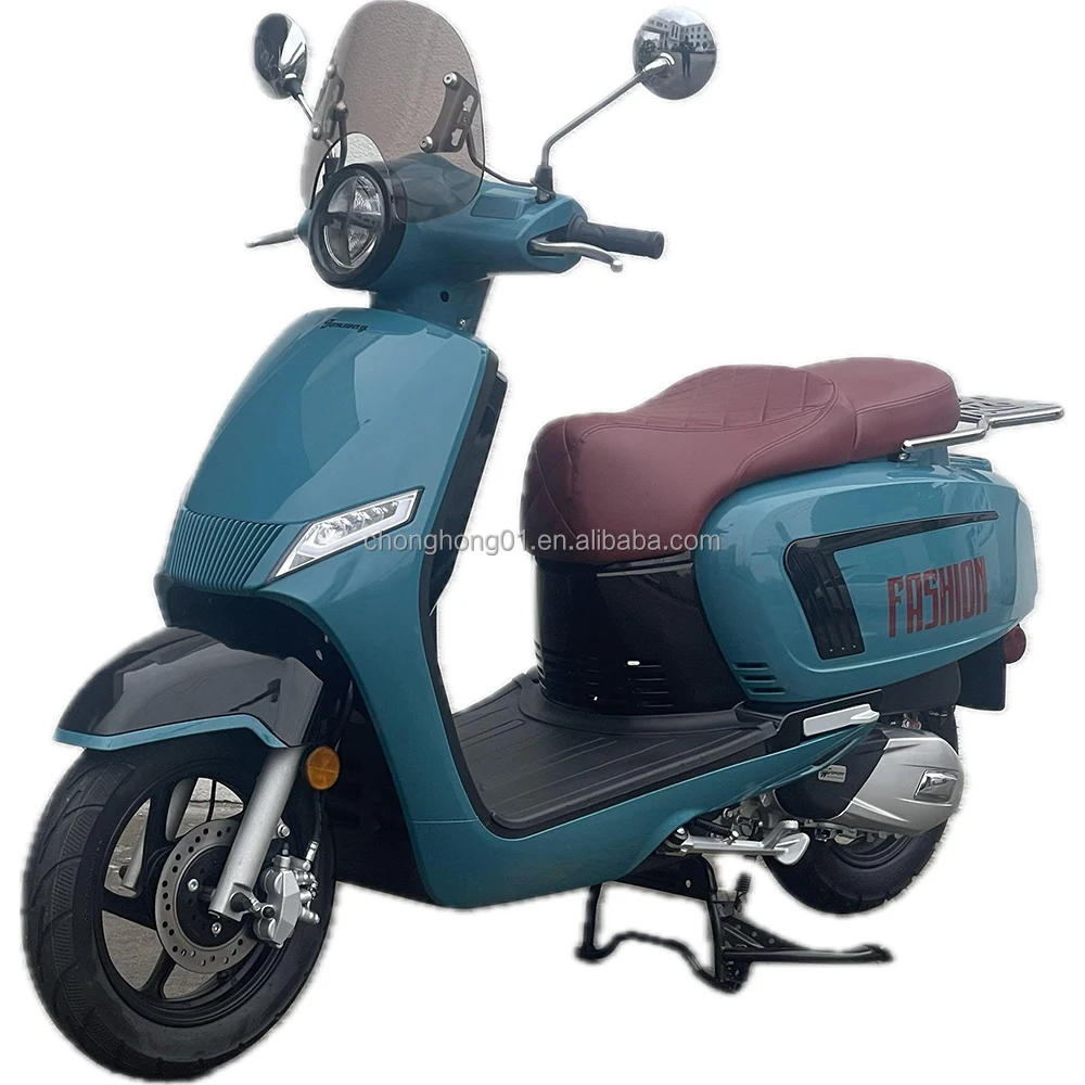 Hot Sale 4-stroke Air-cooling Gasoline Motorcycle Moped 85km/h Motorbikes Fashion Adults City Scooter 125cc Gas Scooter (STELLA)