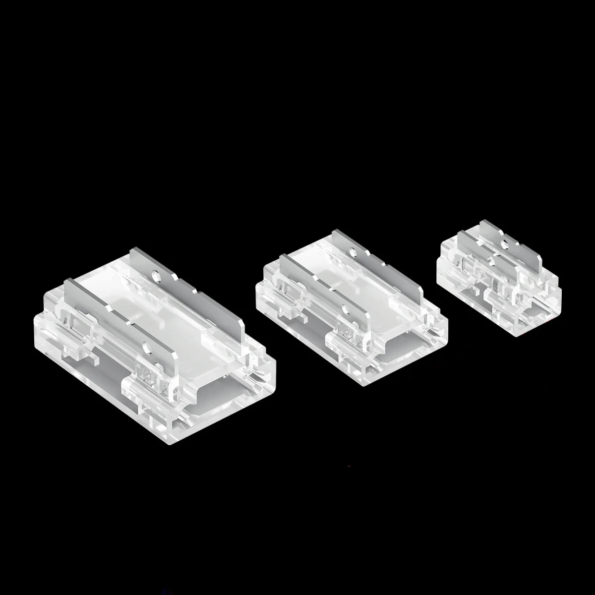 Cob светодиодные полосы прозрачные разъемы 2Pin CCT RGB RGBW RGBCCT SMD светодиодные полосы 5 мм 8 мм 10 мм 12 мм разъем