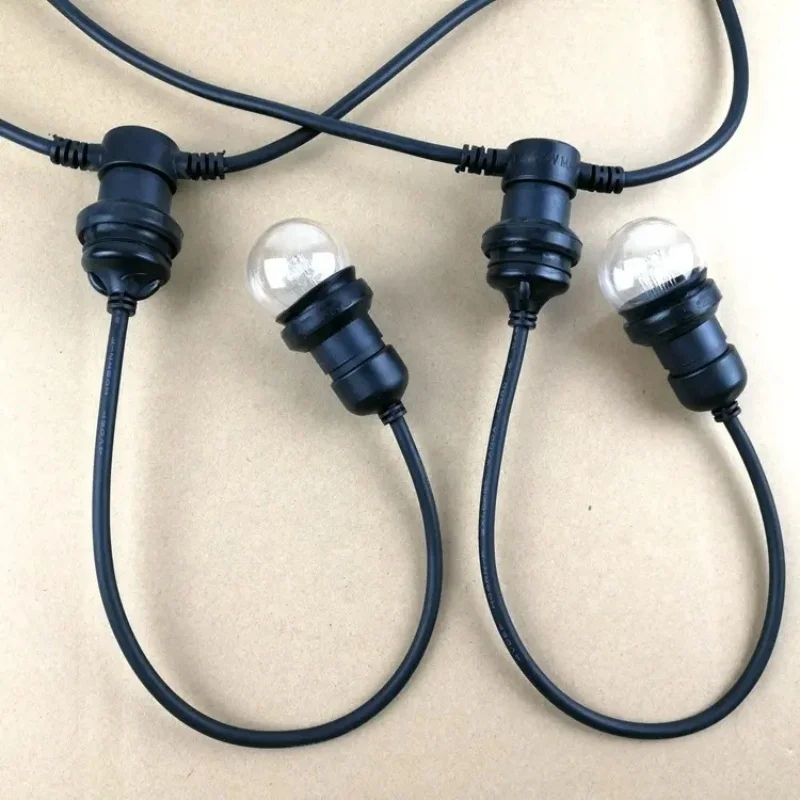 Lamp Holder Converter E27-E26 Two-core Power Cord Plug String Planting Greenhouses Greening