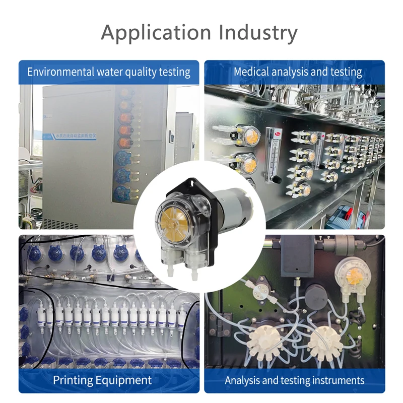 JIHPUMP 12v 24v DC Small Mini Micro Peristaltic Pump Stepper Motor Medical Water Additives Liquid Dosing Hose Pumps Parts Price