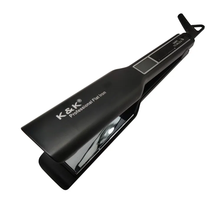 Wide Plate 450F Nano Iron Hair Straighten Titanium Private Label Touch Screen Vendor Customizable Ceramic Flat Irons