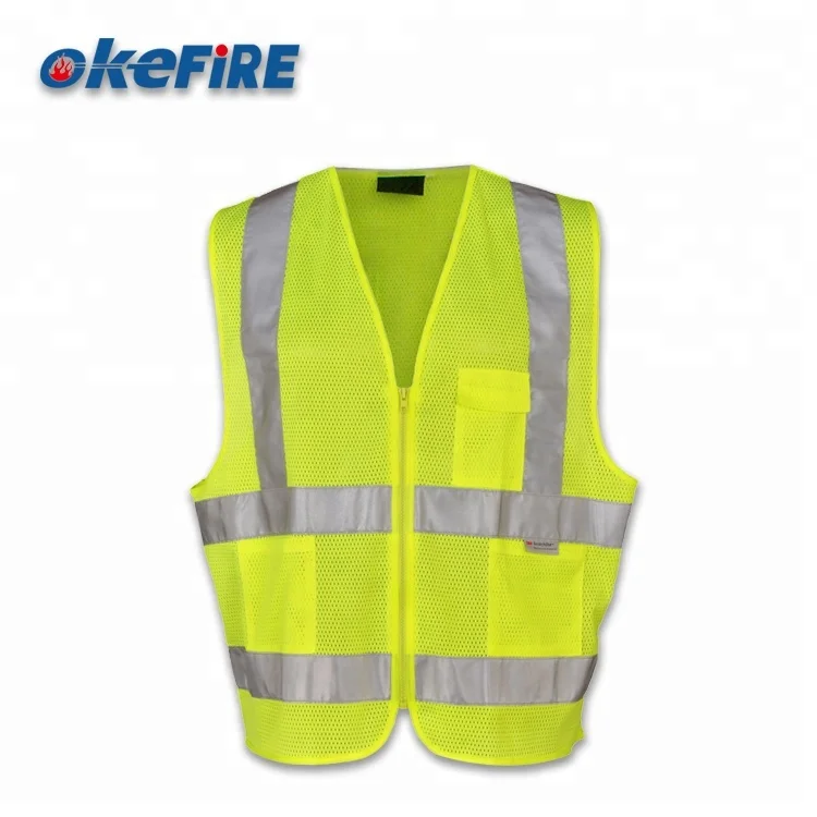 Okefire High Visible Class 3 Reflective Work Safety Straps Vest