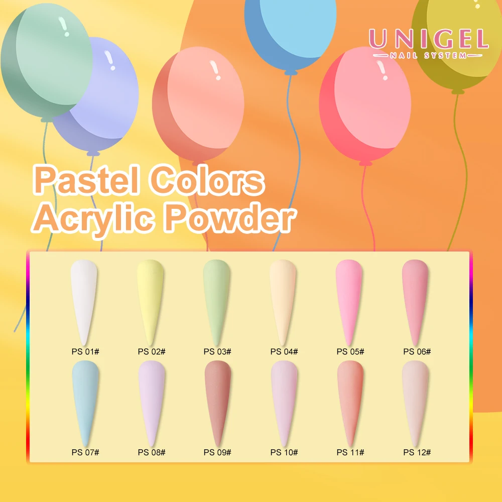 Hot selling new pastel acrylic powder 2 in 1 manufacture nail supply private label available