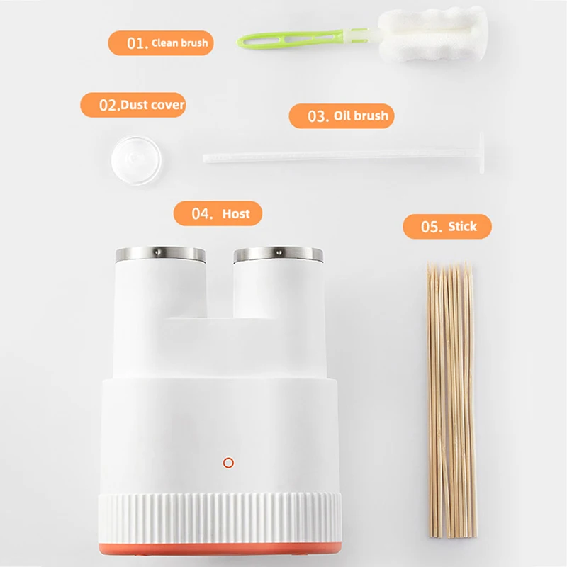 Double-tube Egg Roll Maker Breakfast Omelette Machine Automatic Egg Sausage Machine Egg Cooker Non Stick DIY Cooking Tool 220V