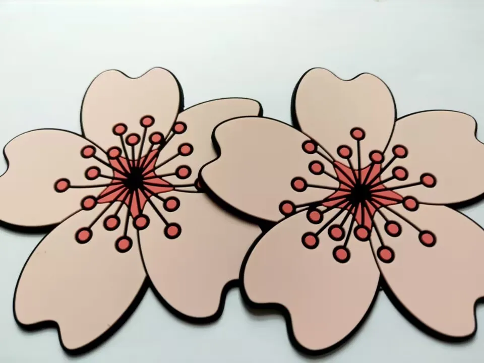 Custom 3D PVC Rubber Beer Coasters Promotional Gifts for Home Decoration