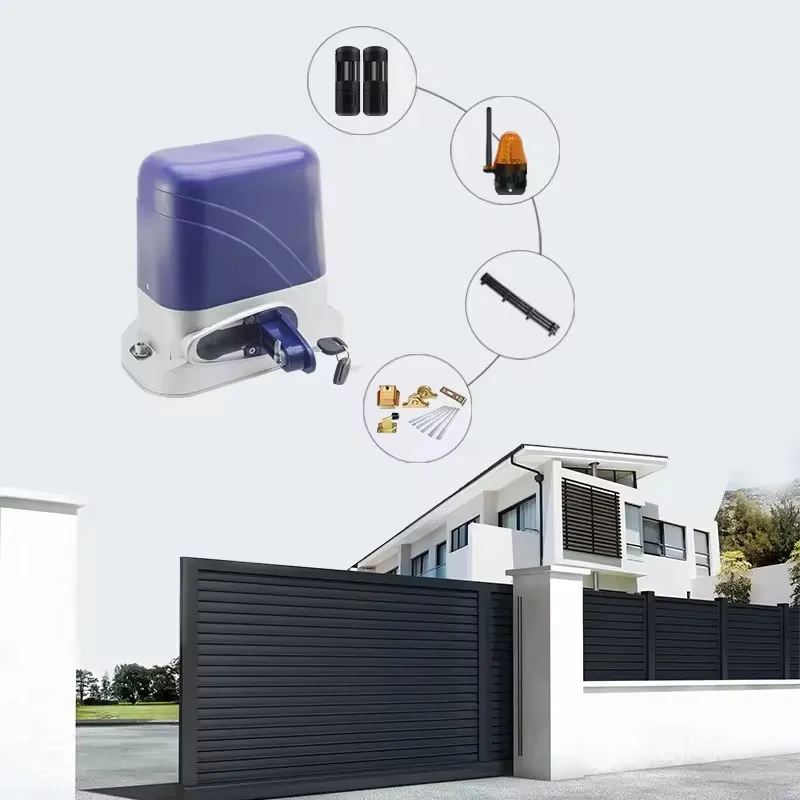 Residential 600-1000KG Geared Linear Push-Pull Electric Smooth Door Opener Smooth Door Motor