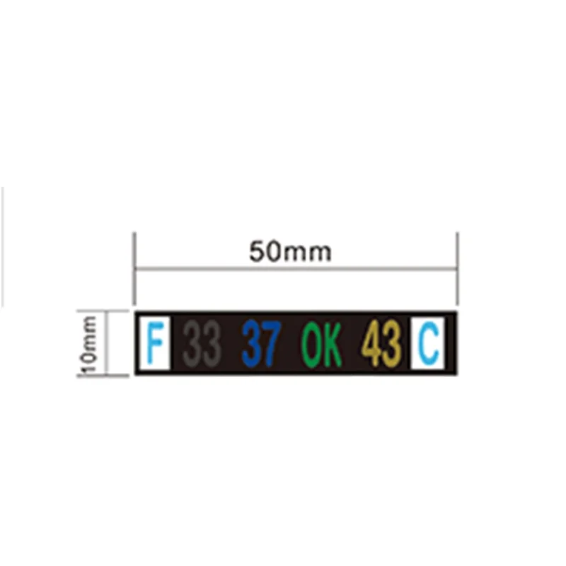 Thermometer Strip Degree Temperature Cold Chain Sticker For Fahrenheit Celsius System Display