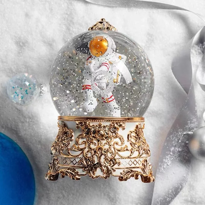 wholesale home decor light Snow GLobe  Light luxury Design custom Snow ball  for home ornaments