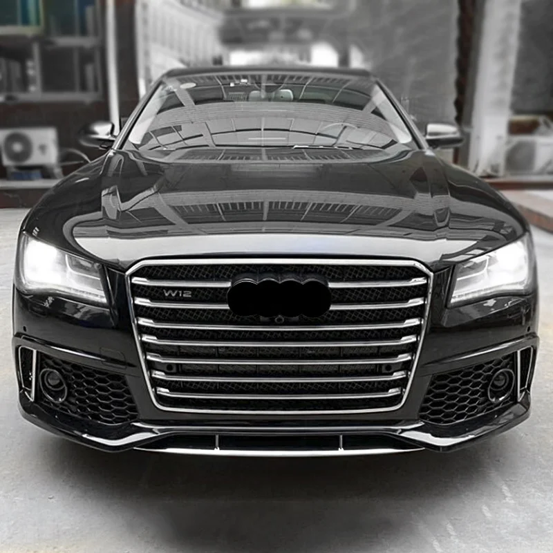 
A8 S8 for Audi RS8 Front Bumper With grill For Audi W12 car BodyKit for A8 S8 W12 Car bumper 2011 2012 2013 2014 2015 2016 2017 