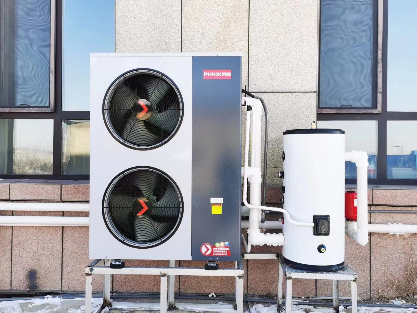 Domestic hot water Storage Tank  heat pump Buffer tank DHW CUW CE EPR certification duplex 304 316 double tank heat source