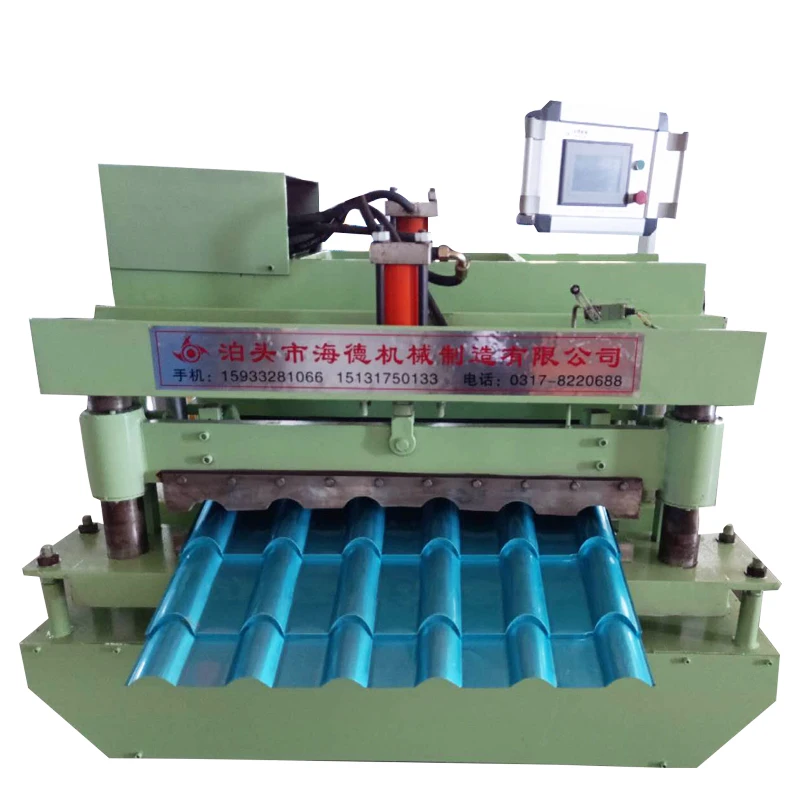 HAIDE  Glazed Tile Roll Forming Machine Glazed Tile Forming Machine Glaze Tiles Machine