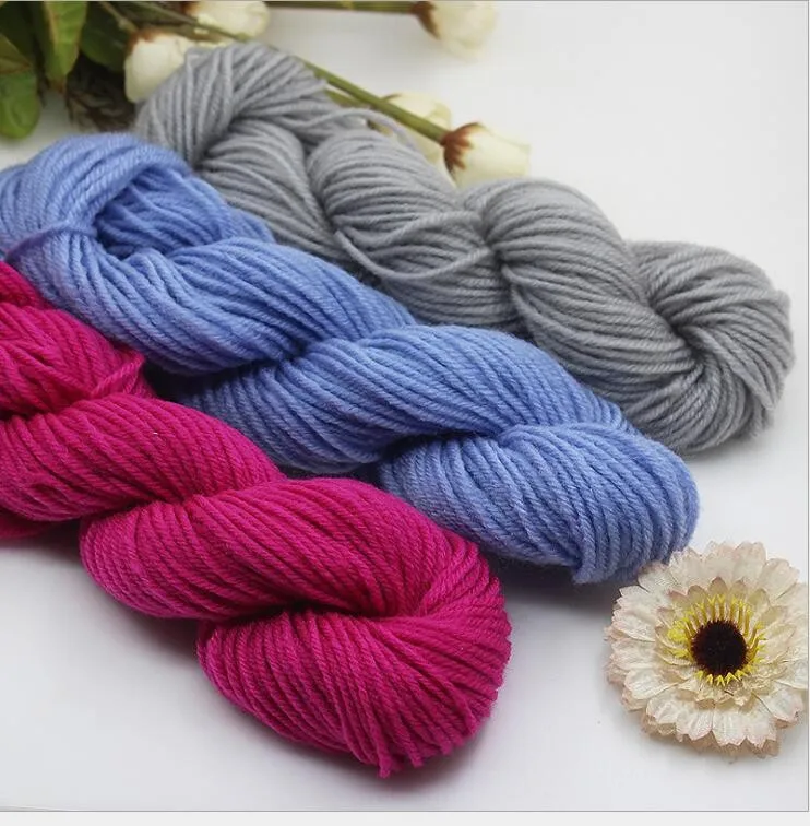 Оптовая продажа 4ply акриловая пряжа для свитера шарф шляпа DIY Вязание